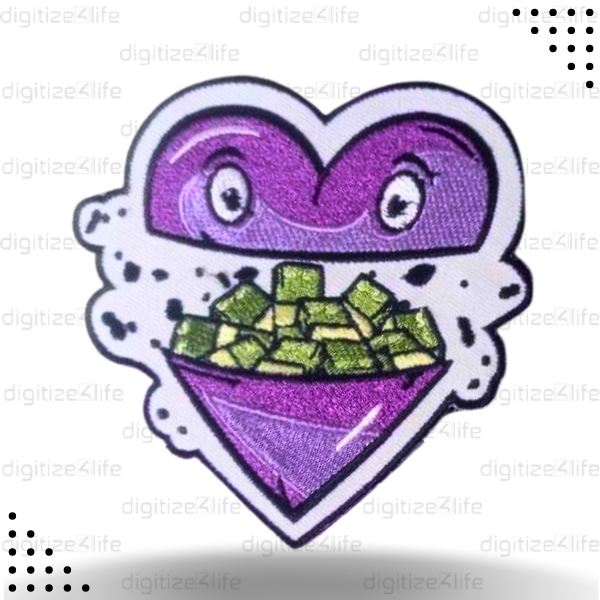 Purple Heart Embroidered Patch