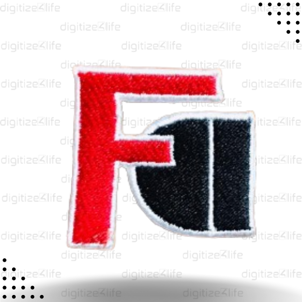 Letters FD Embroidered Patch