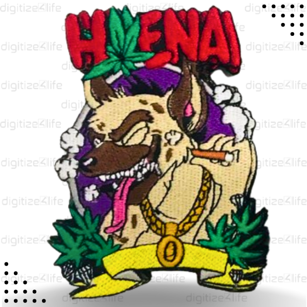 Hyena Embroidered Patch
