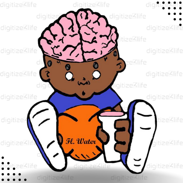 Boy With Brain Out  Vector Design