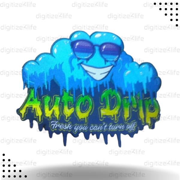 Cool Laughing Cloud Embroidered Patch