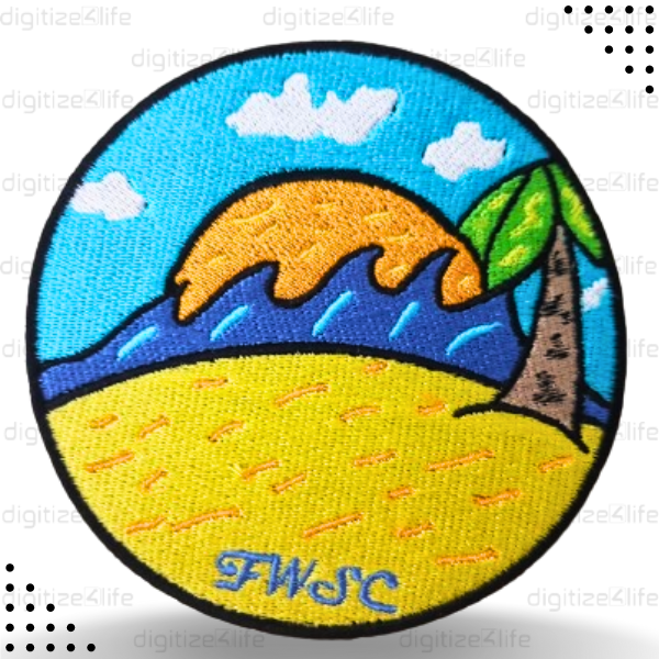 Beach Embroidered Patch